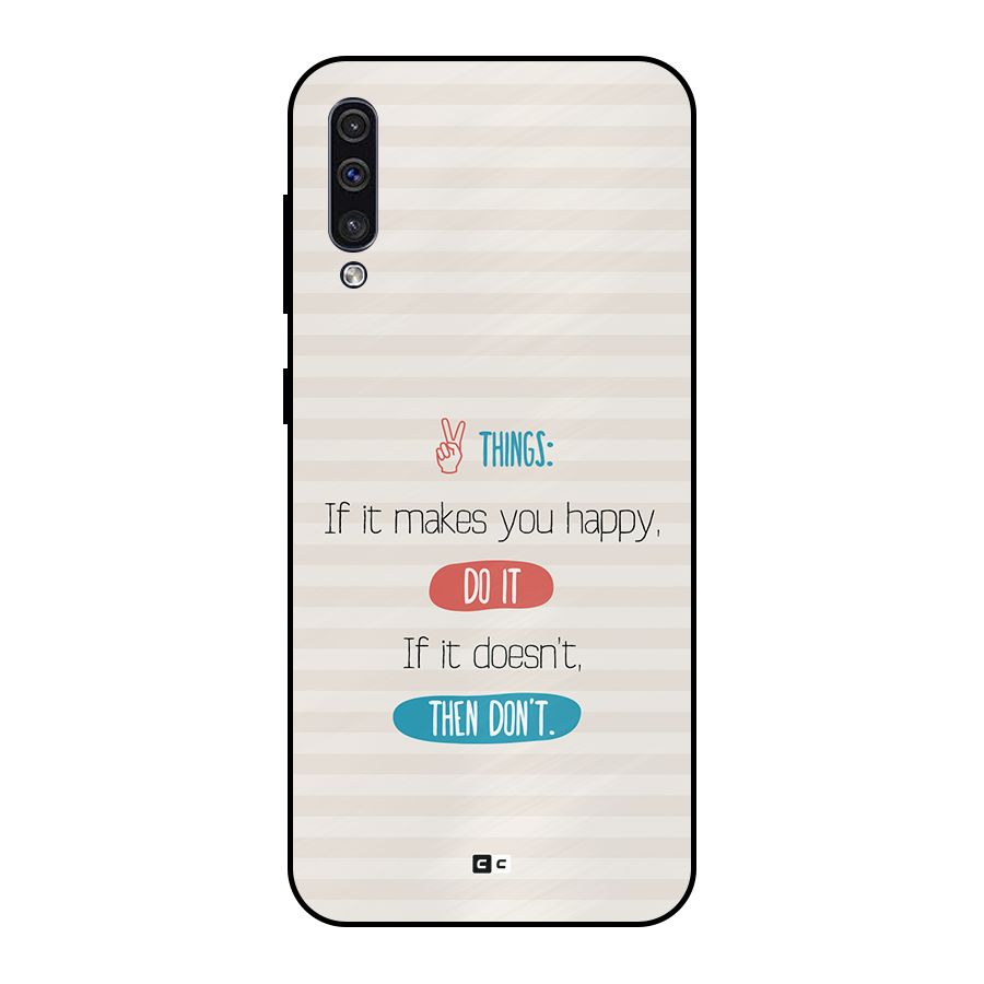 Think Then Metal Back Case for Galaxy A50s