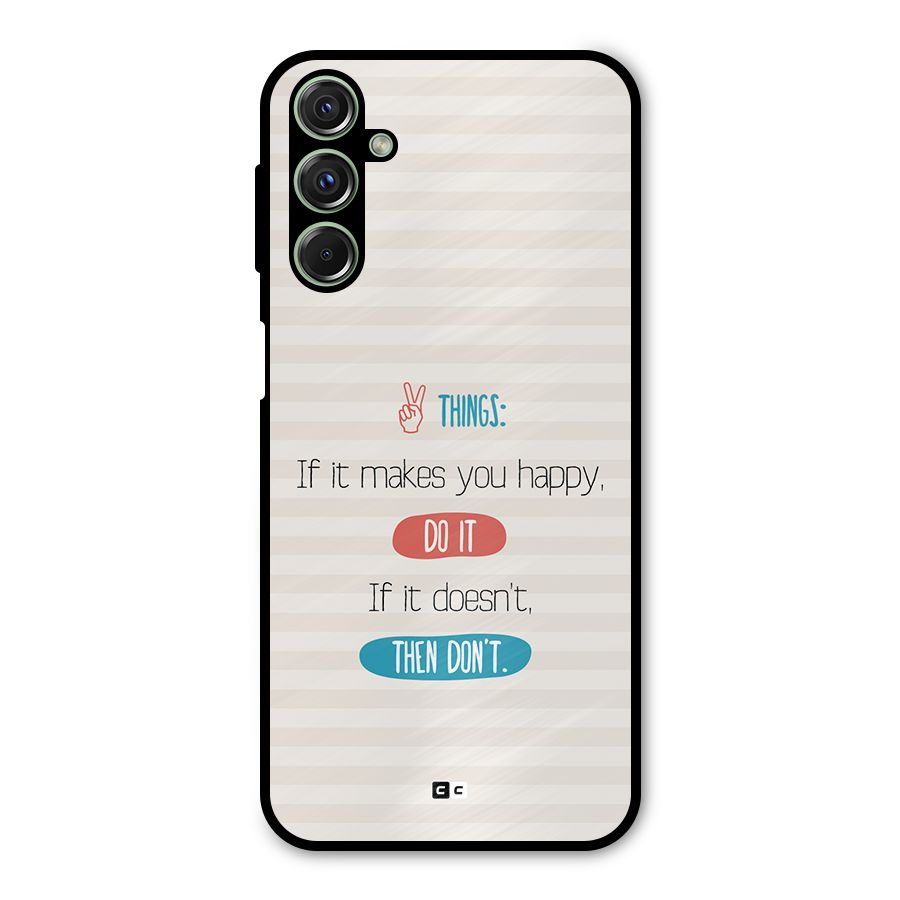Think Then Metal Back Case for Galaxy M34