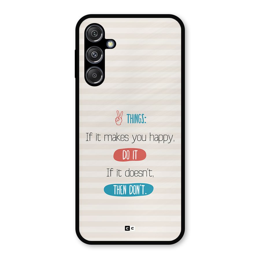 Think Then Metal Back Case for Galaxy M34 5G