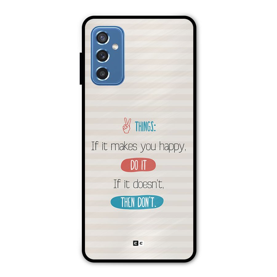 Think Then Metal Back Case for Galaxy M52 5G