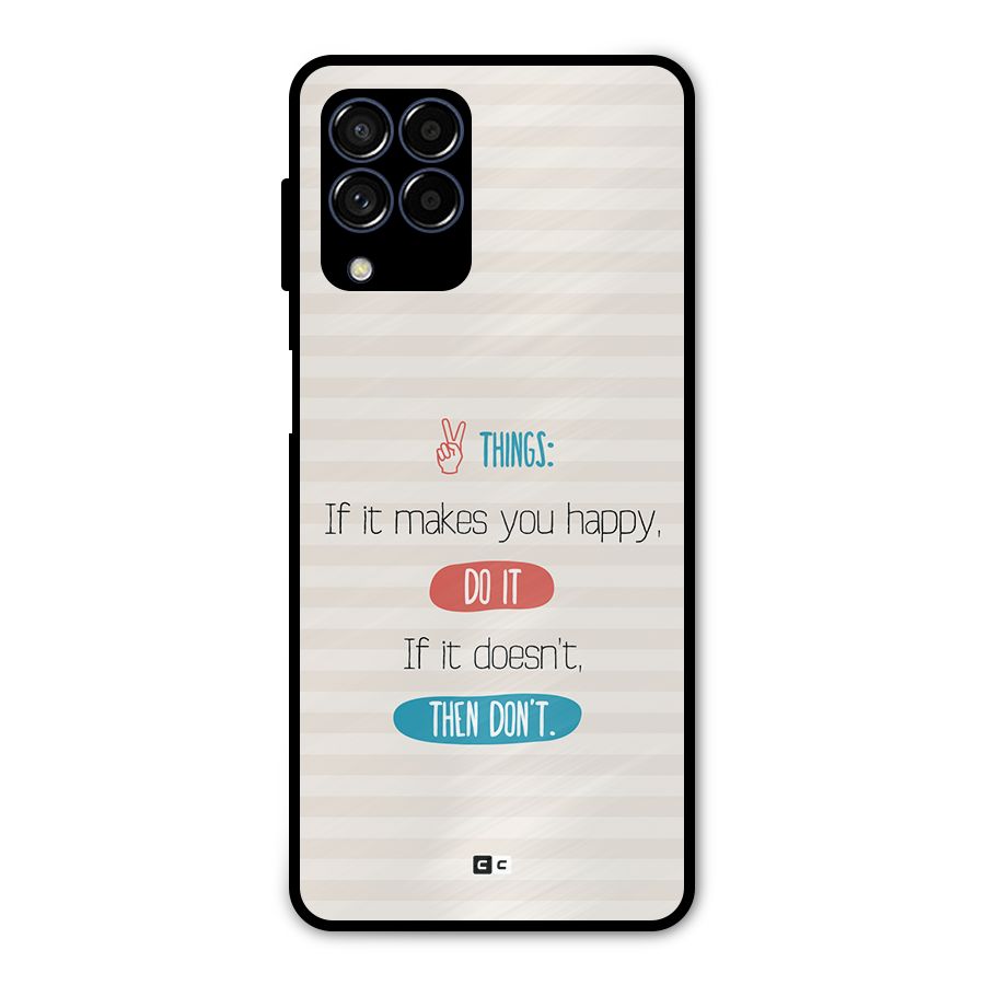 Think Then Metal Back Case for Galaxy M53 5G