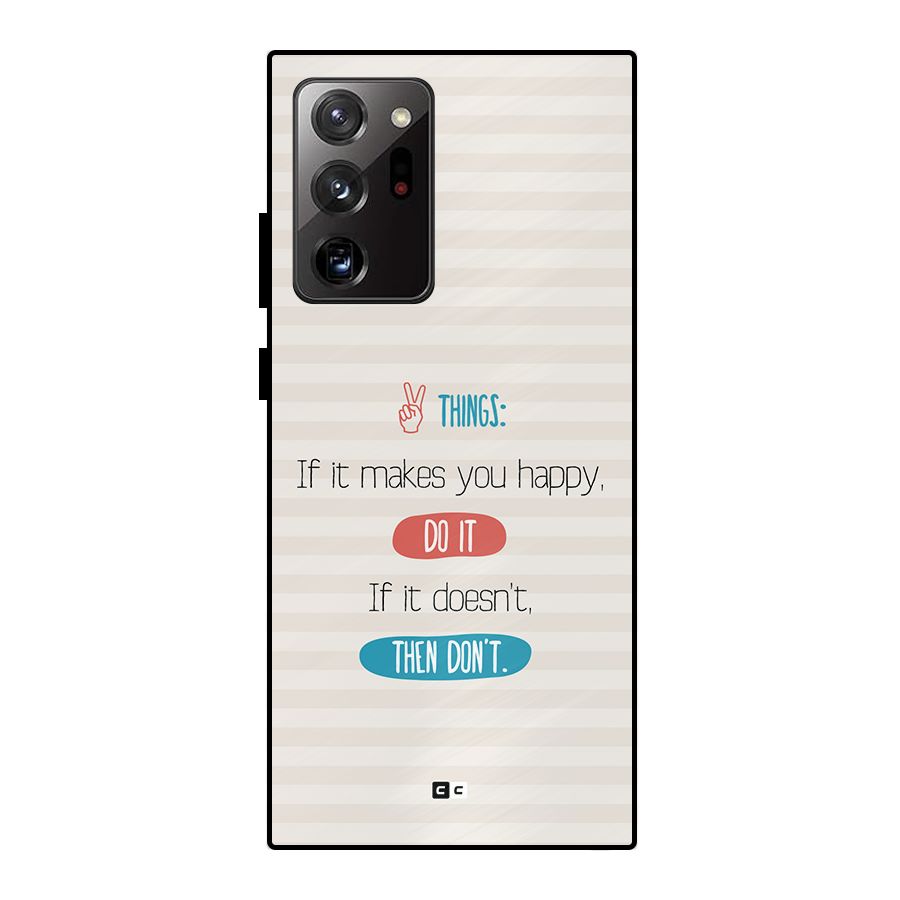 Think Then Metal Back Case for Galaxy Note 20 Ultra 5G