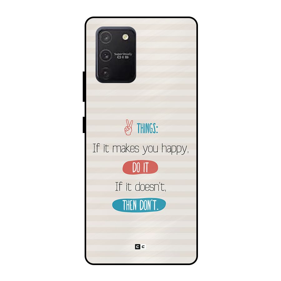 Think Then Metal Back Case for Galaxy S10 Lite