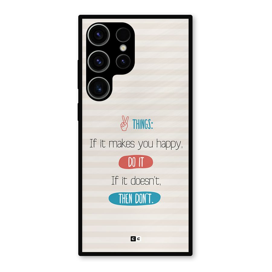 Think Then Metal Back Case for Galaxy S23 Ultra