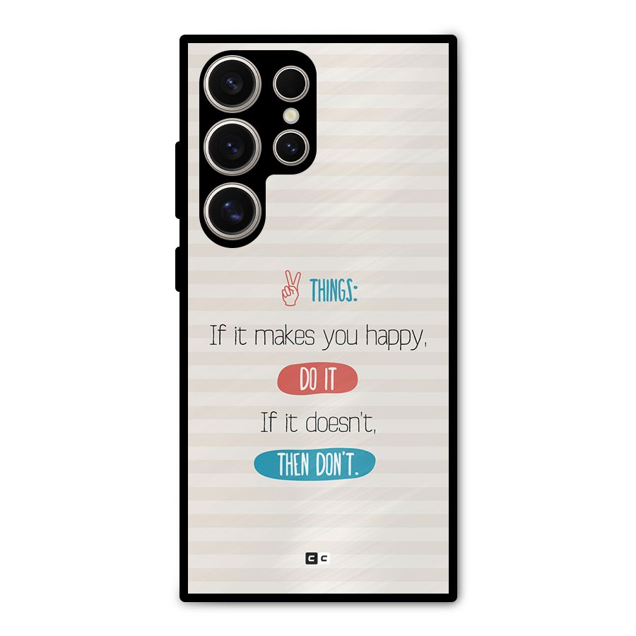 Think Then Metal Back Case for Galaxy S24 Ultra
