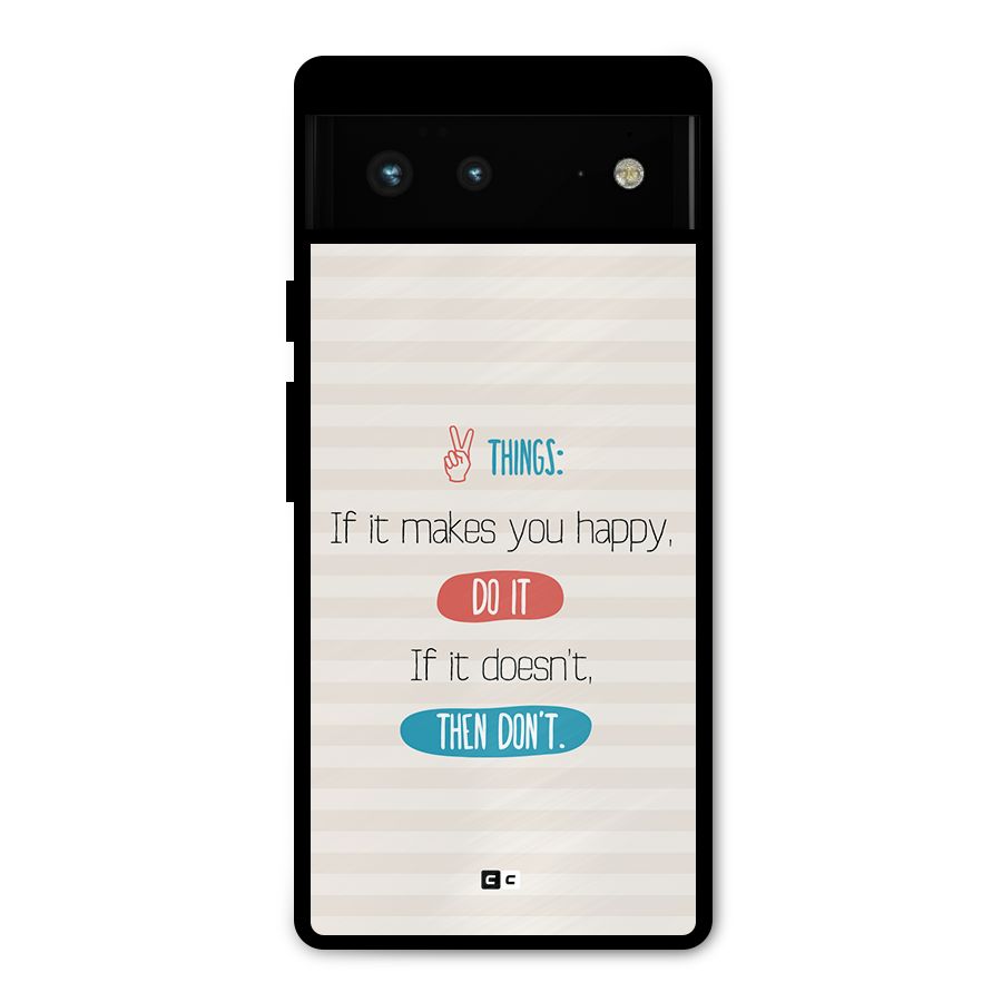 Think Then Metal Back Case for Google Pixel 6