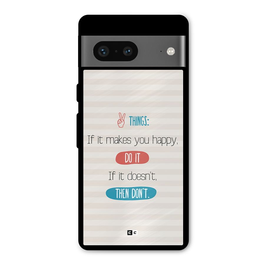 Think Then Metal Back Case for Google Pixel 7