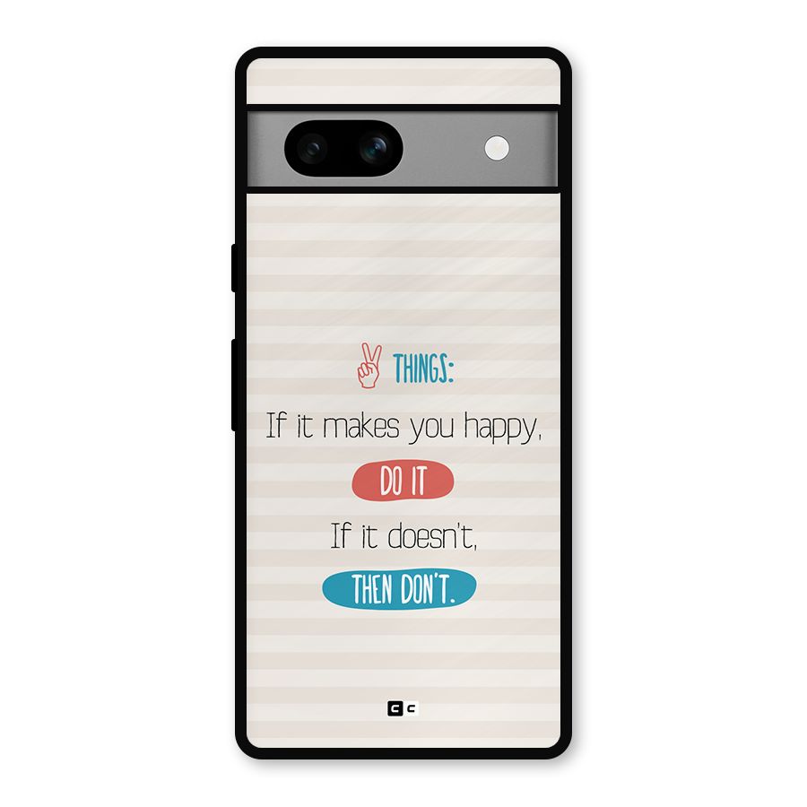 Think Then Metal Back Case for Google Pixel 7a