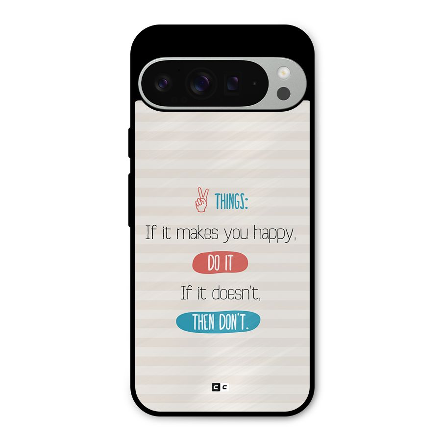Think Then Metal Back Case for Google Pixel 9 Pro XL