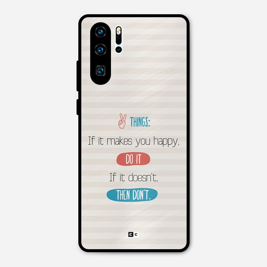 Think Then Metal Back Case for Huawei P30 Pro