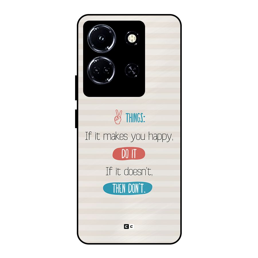 Think Then Metal Back Case for Infinix Note 30 5G