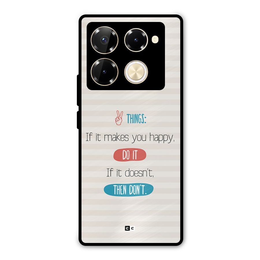Think Then Metal Back Case for Infinix Note 40 Pro