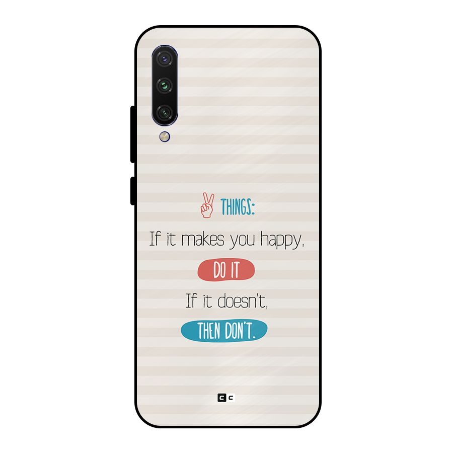 Think Then Metal Back Case for Mi A3