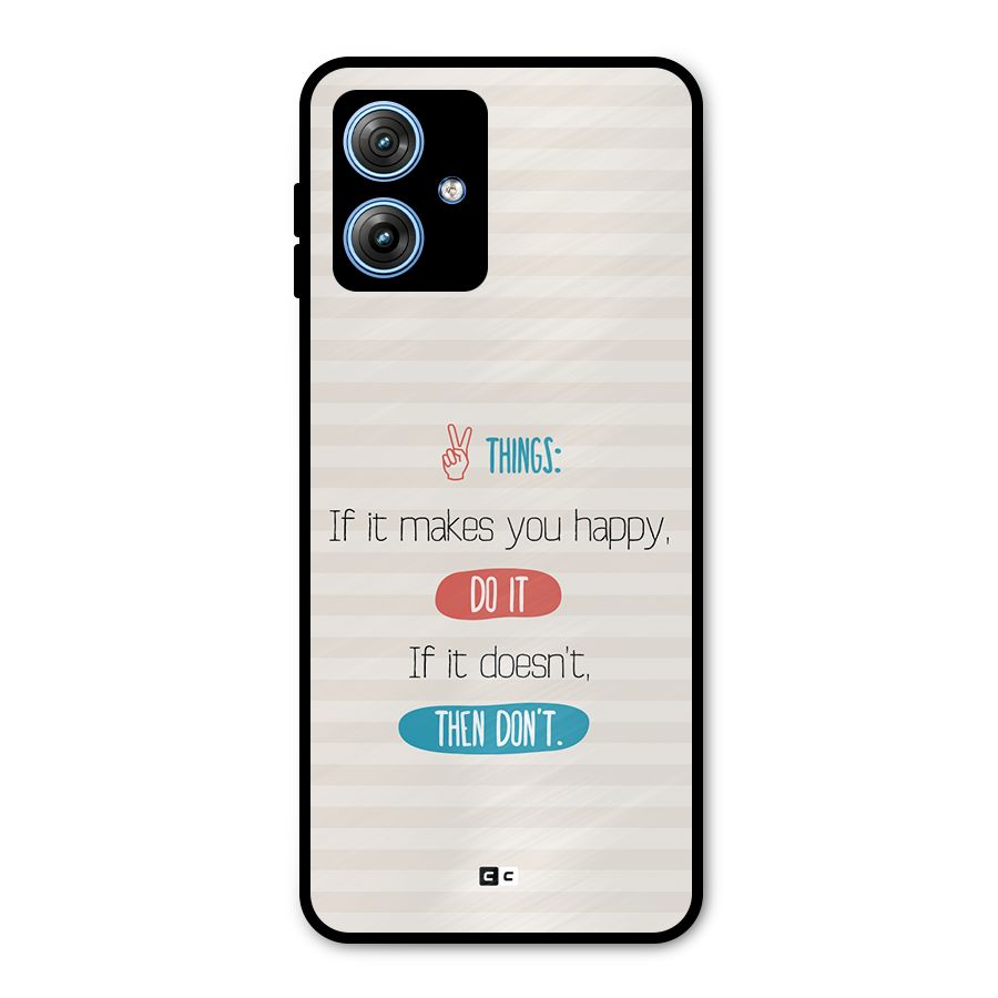 Think Then Metal Back Case for Moto G54