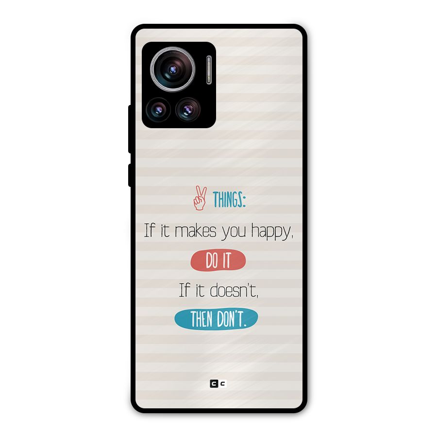 Think Then Metal Back Case for Motorola Edge 30 Ultra