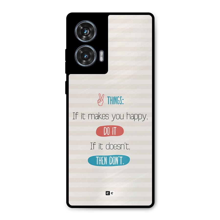 Think Then Metal Back Case for Motorola Edge 50 Fusion