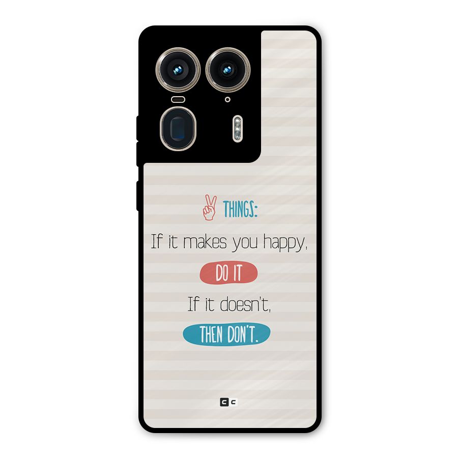 Think Then Metal Back Case for Motorola Edge 50 Ultra
