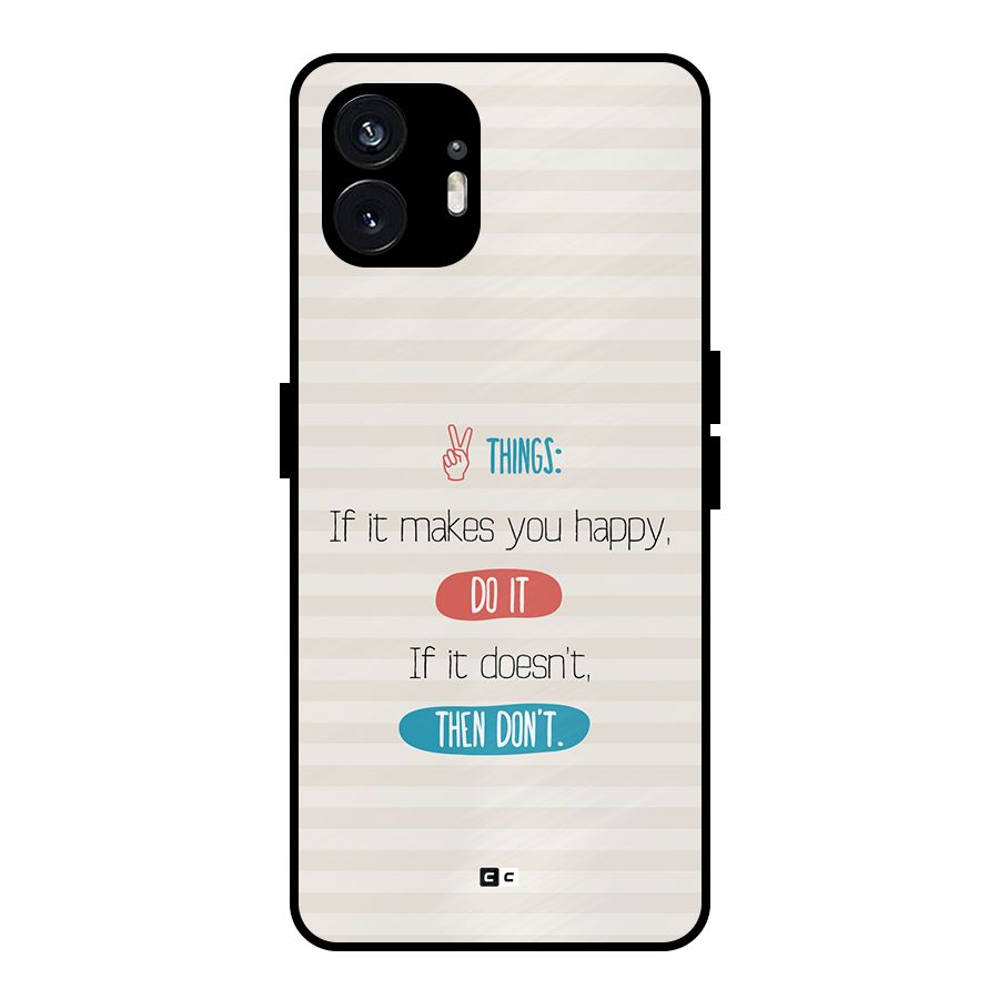 Think Then Metal Back Case for Nothing Phone 2