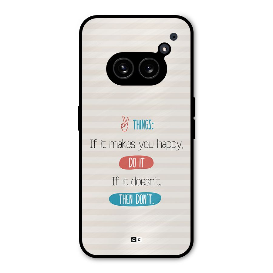 Think Then Metal Back Case for Nothing Phone 2a