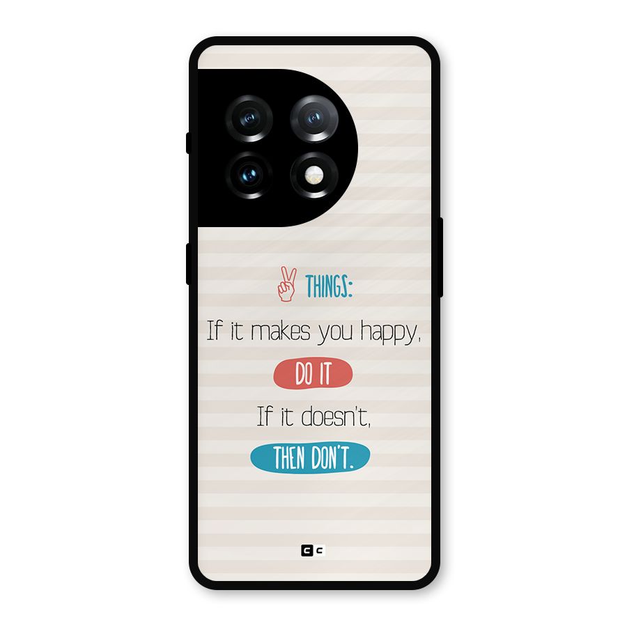 Think Then Metal Back Case for OnePlus 11