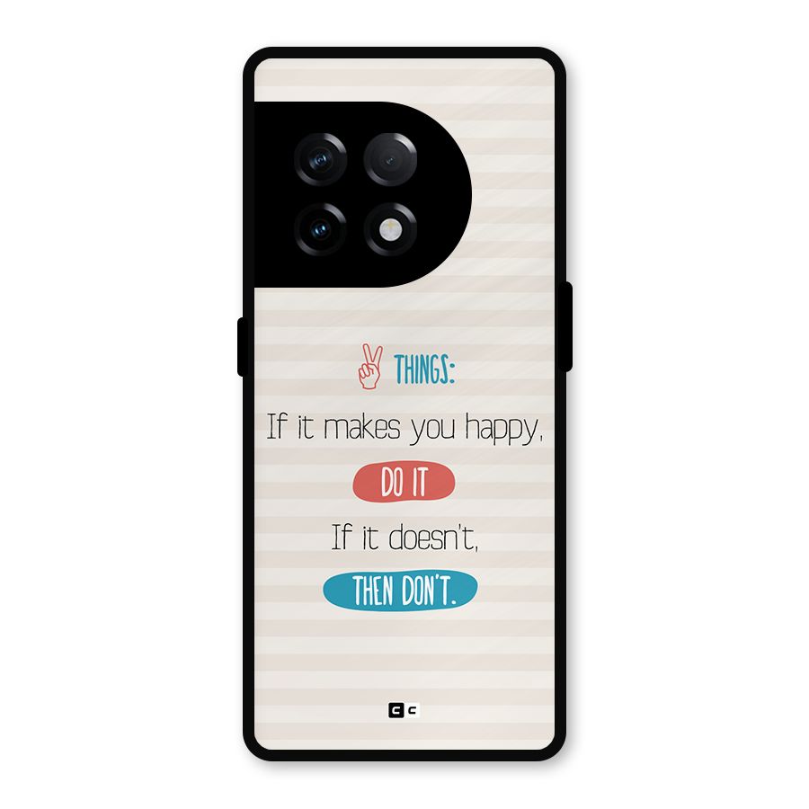 Think Then Metal Back Case for OnePlus 11R