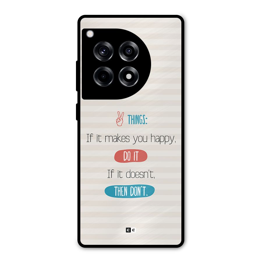 Think Then Metal Back Case for OnePlus 12R