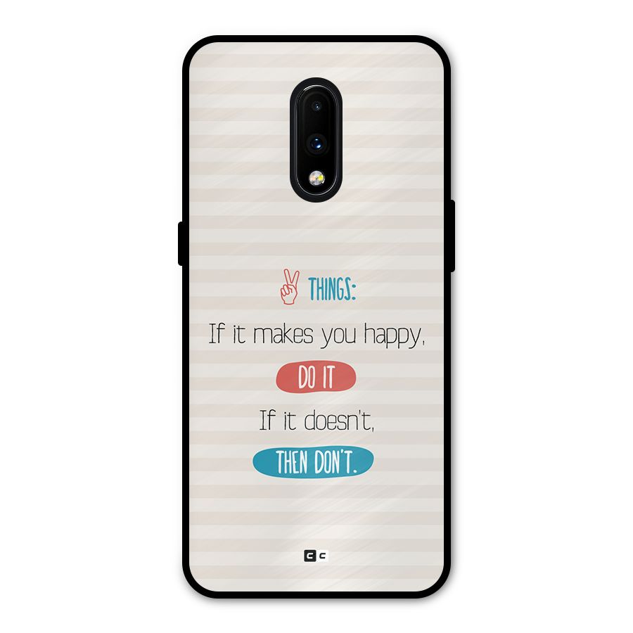 Think Then Metal Back Case for OnePlus 7