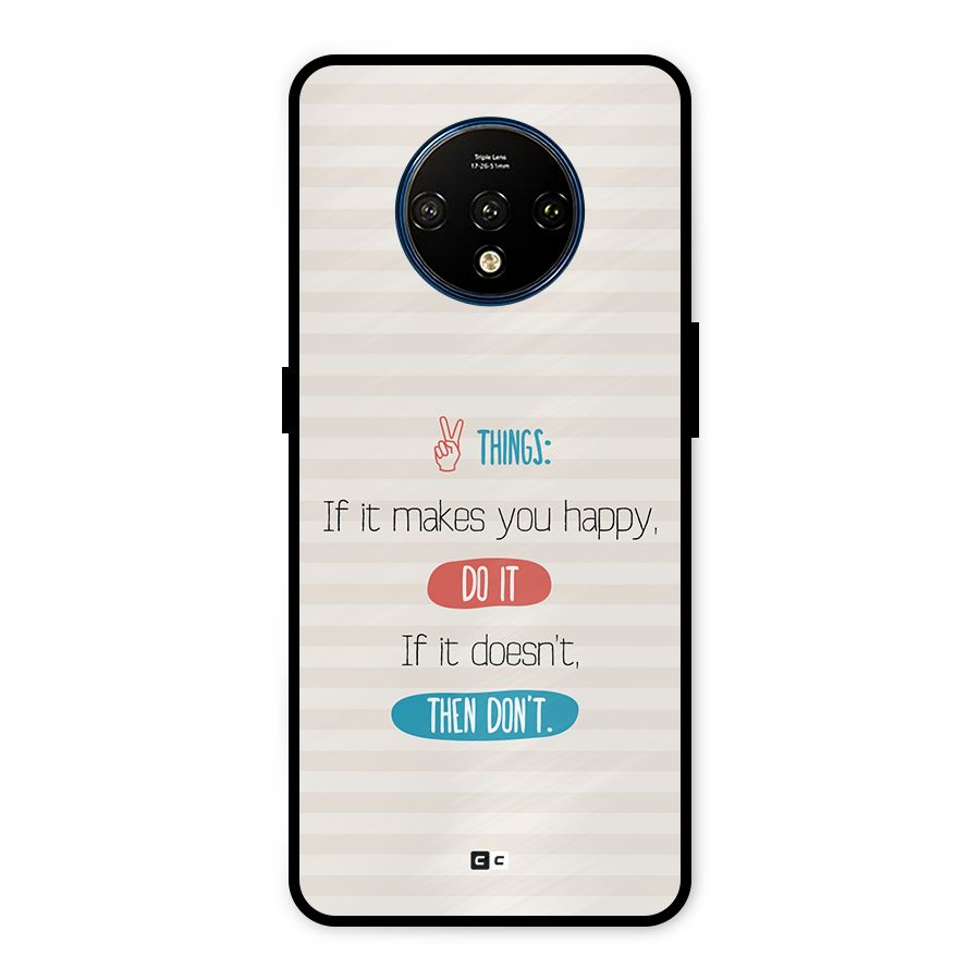 Think Then Metal Back Case for OnePlus 7T
