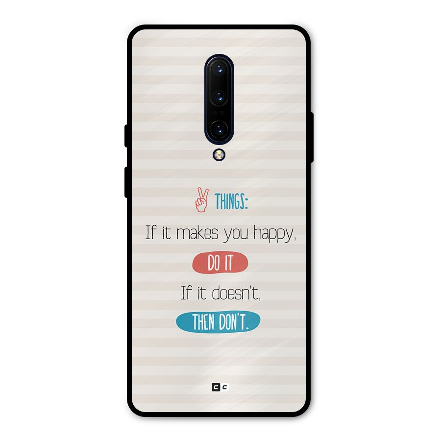 Think Then Metal Back Case for OnePlus 7 Pro