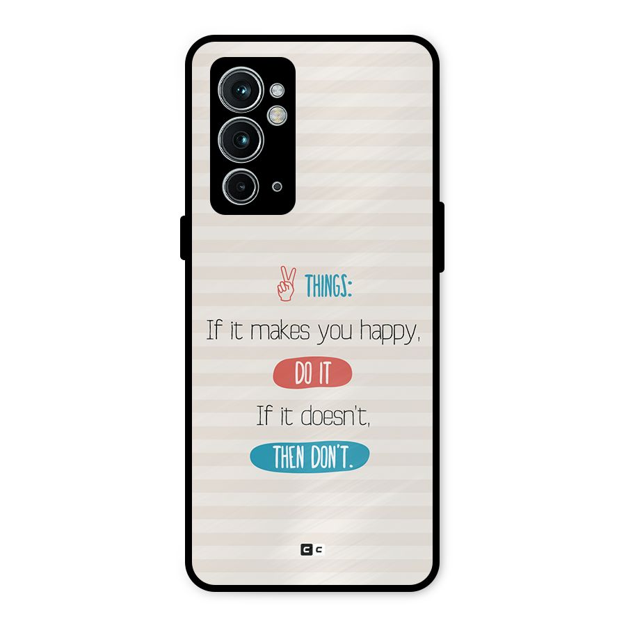 Think Then Metal Back Case for OnePlus 9RT 5G