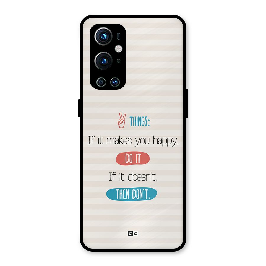 Think Then Metal Back Case for OnePlus 9 Pro