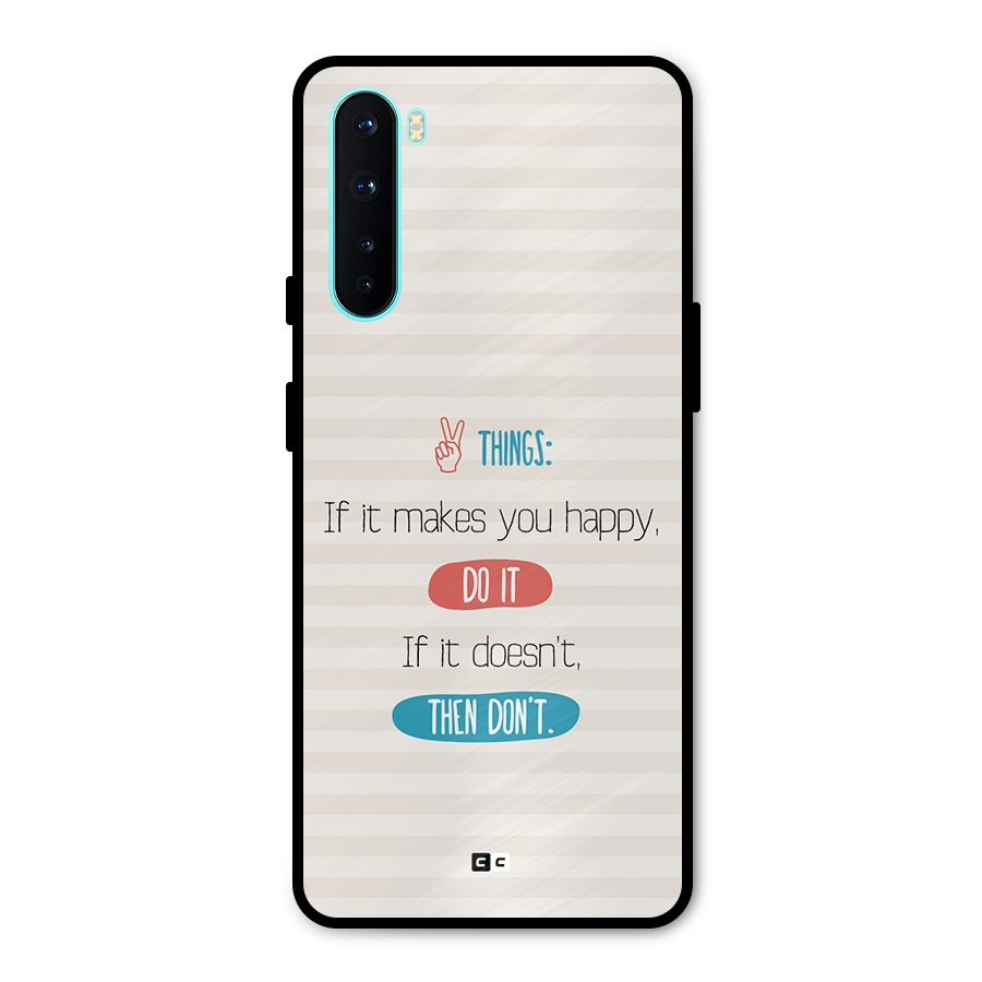 Think Then Metal Back Case for OnePlus Nord