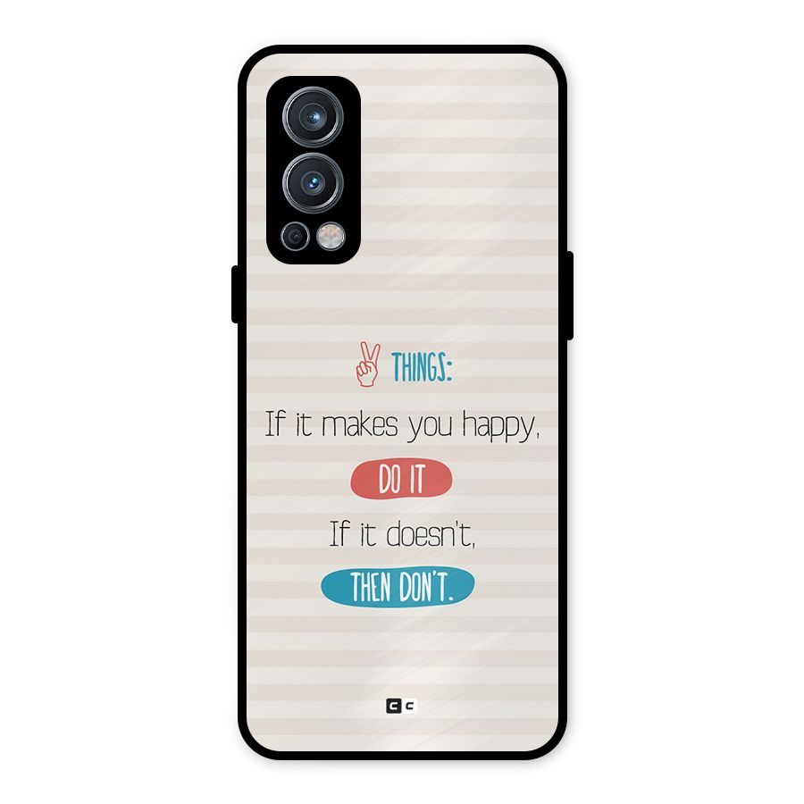 Think Then Metal Back Case for OnePlus Nord 2 5G