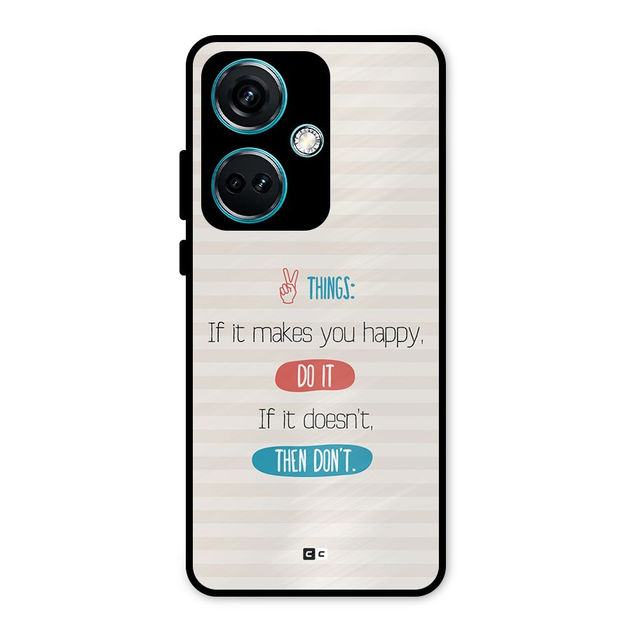 Think Then Metal Back Case for OnePlus Nord CE 3 5G