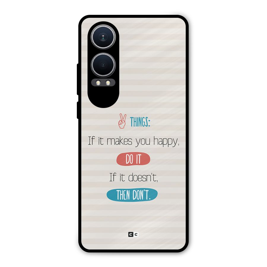 Think Then Metal Back Case for OnePlus Nord CE4 Lite