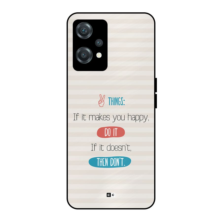 Think Then Metal Back Case for OnePlus Nord CE 2 Lite 5G