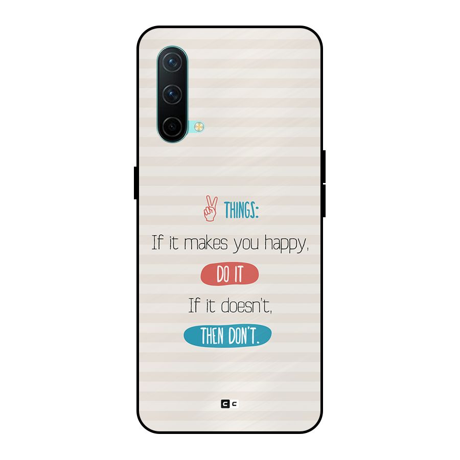 Think Then Metal Back Case for OnePlus Nord CE 5G