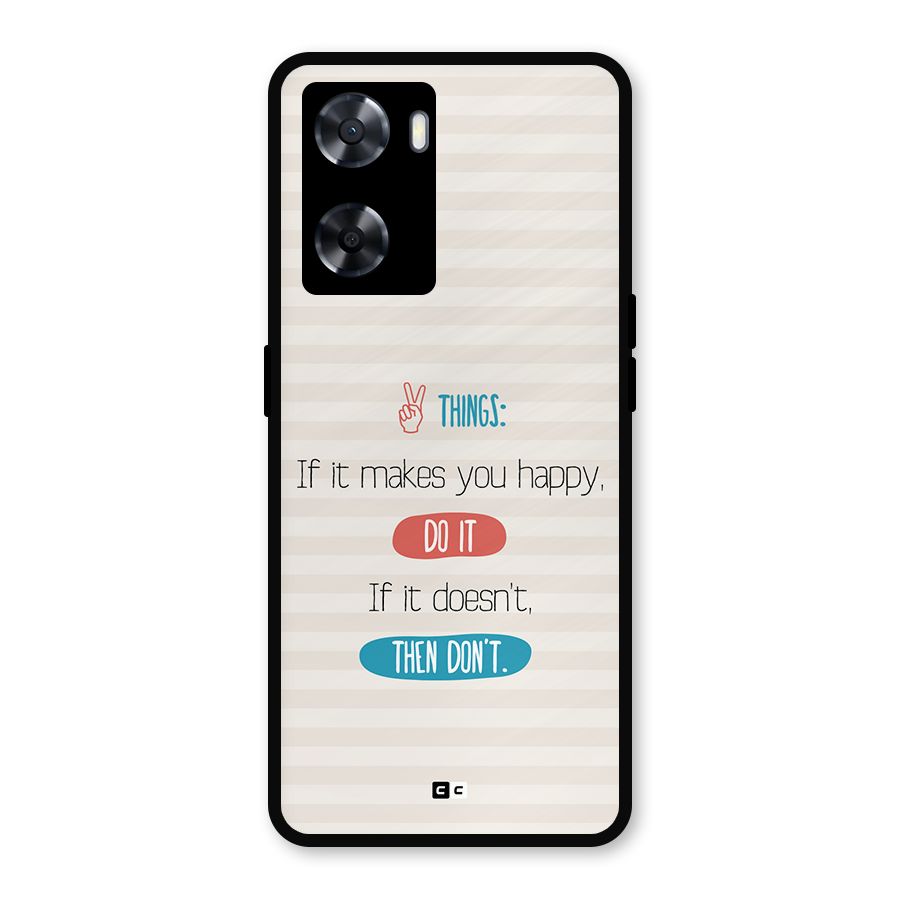 Think Then Metal Back Case for OnePlus Nord N20 SE