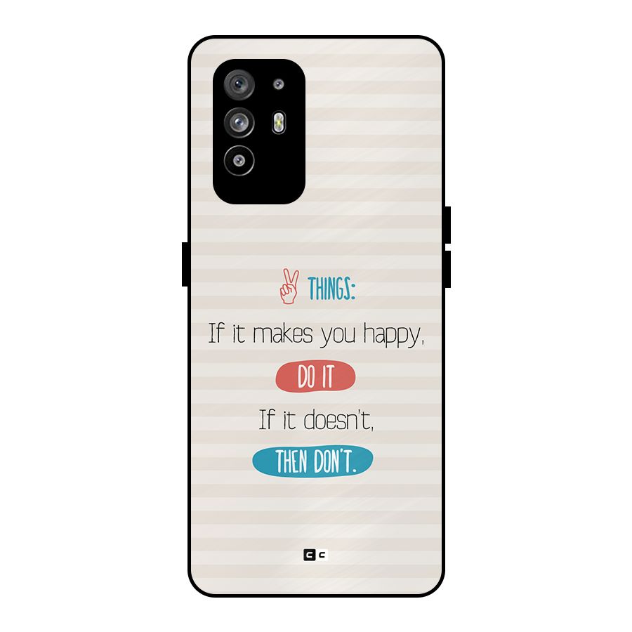 Think Then Metal Back Case for Oppo F19 Pro Plus 5G