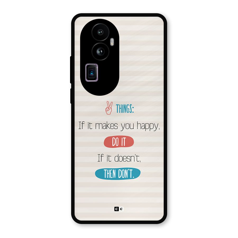 Think Then Metal Back Case for Oppo Reno10 Pro Plus