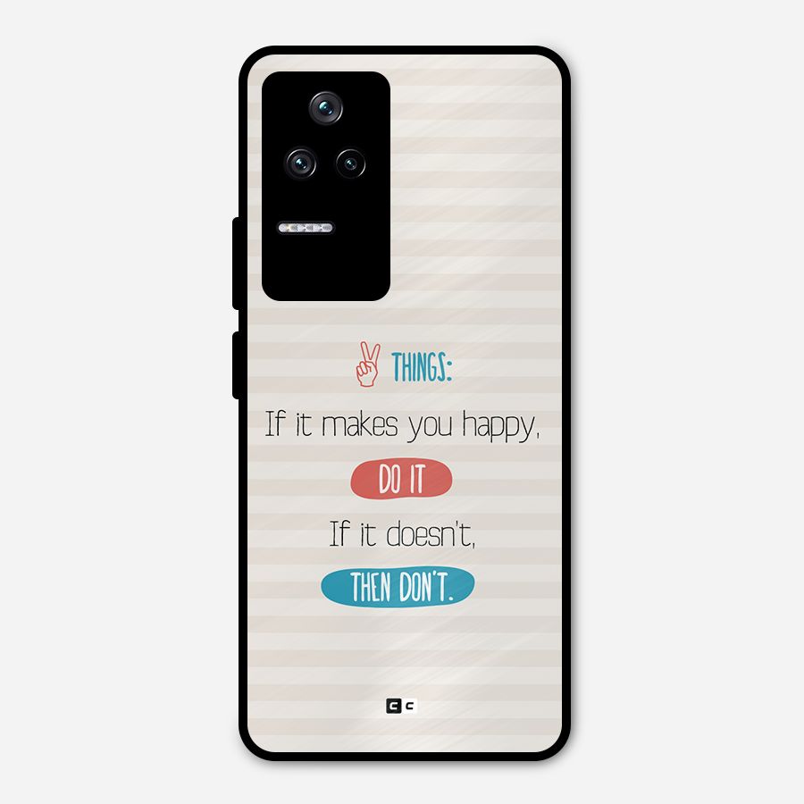 Think Then Metal Back Case for Poco F4 5G