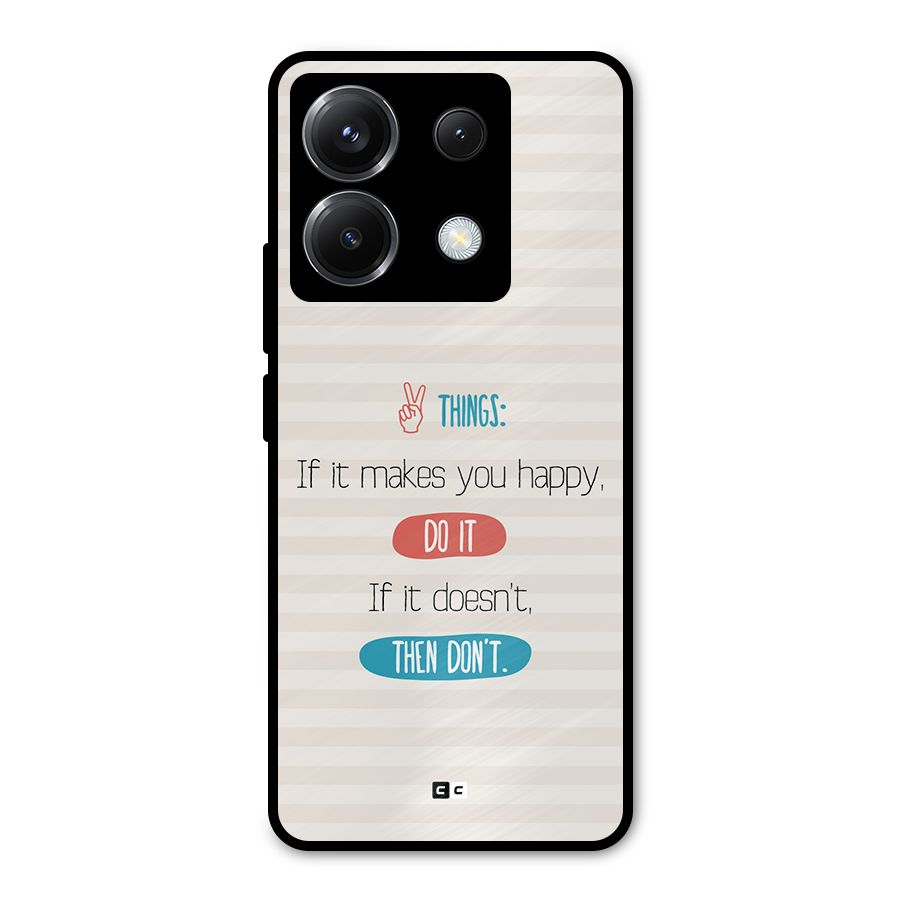 Think Then Metal Back Case for Poco X6