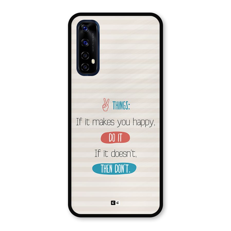 Think Then Metal Back Case for Realme 7