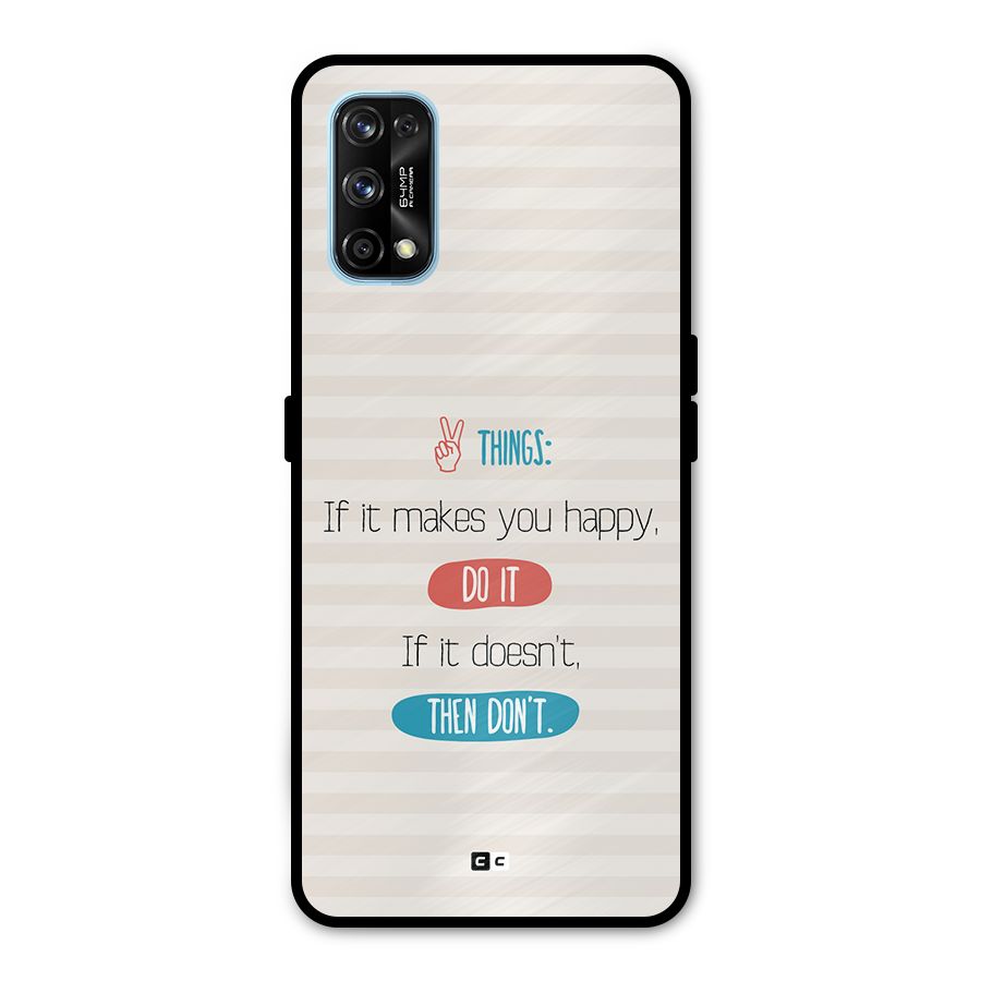 Think Then Metal Back Case for Realme 7 Pro