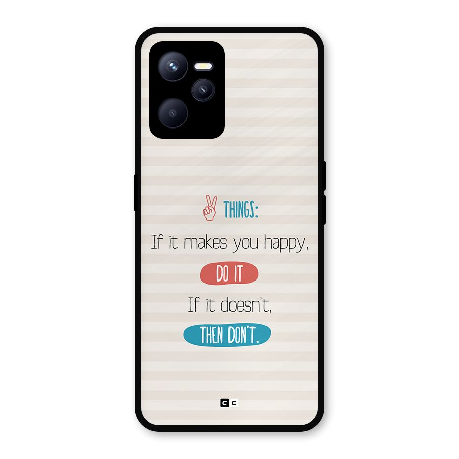 Think Then Metal Back Case for Realme C35