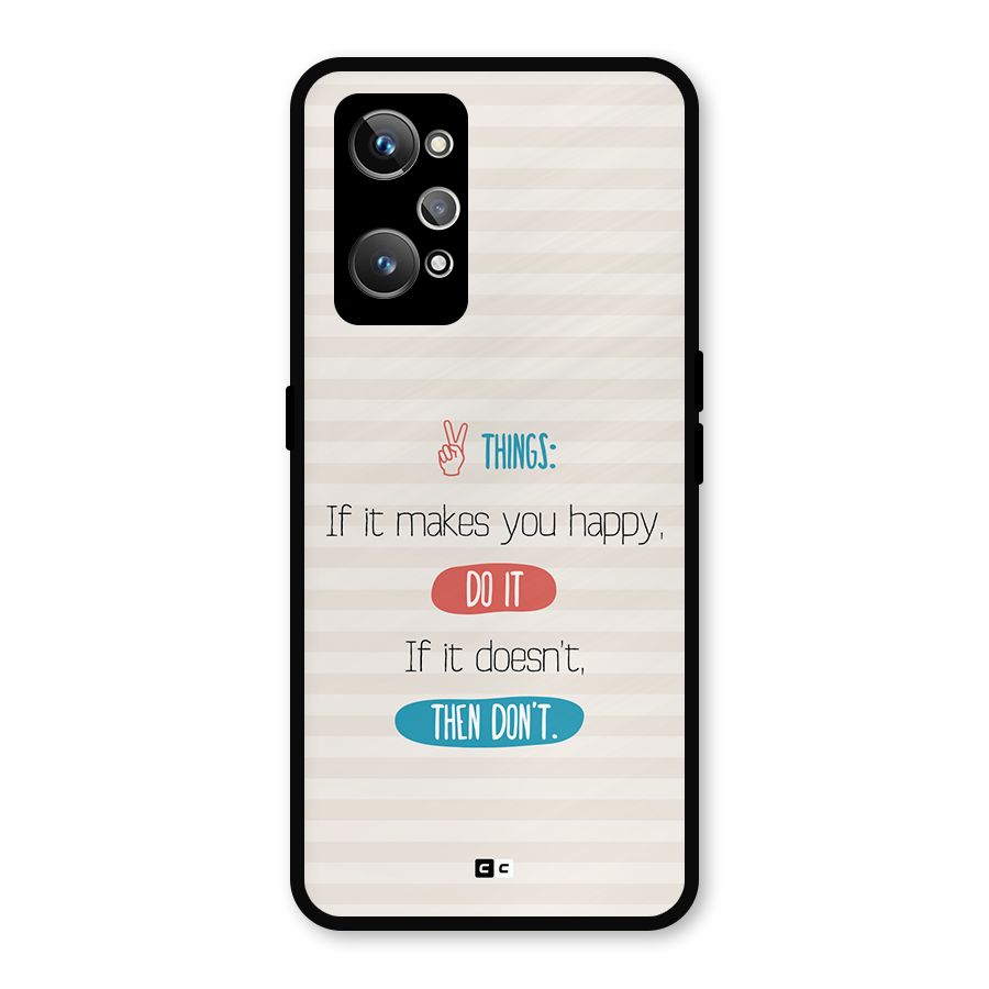 Think Then Metal Back Case for Realme GT Neo2
