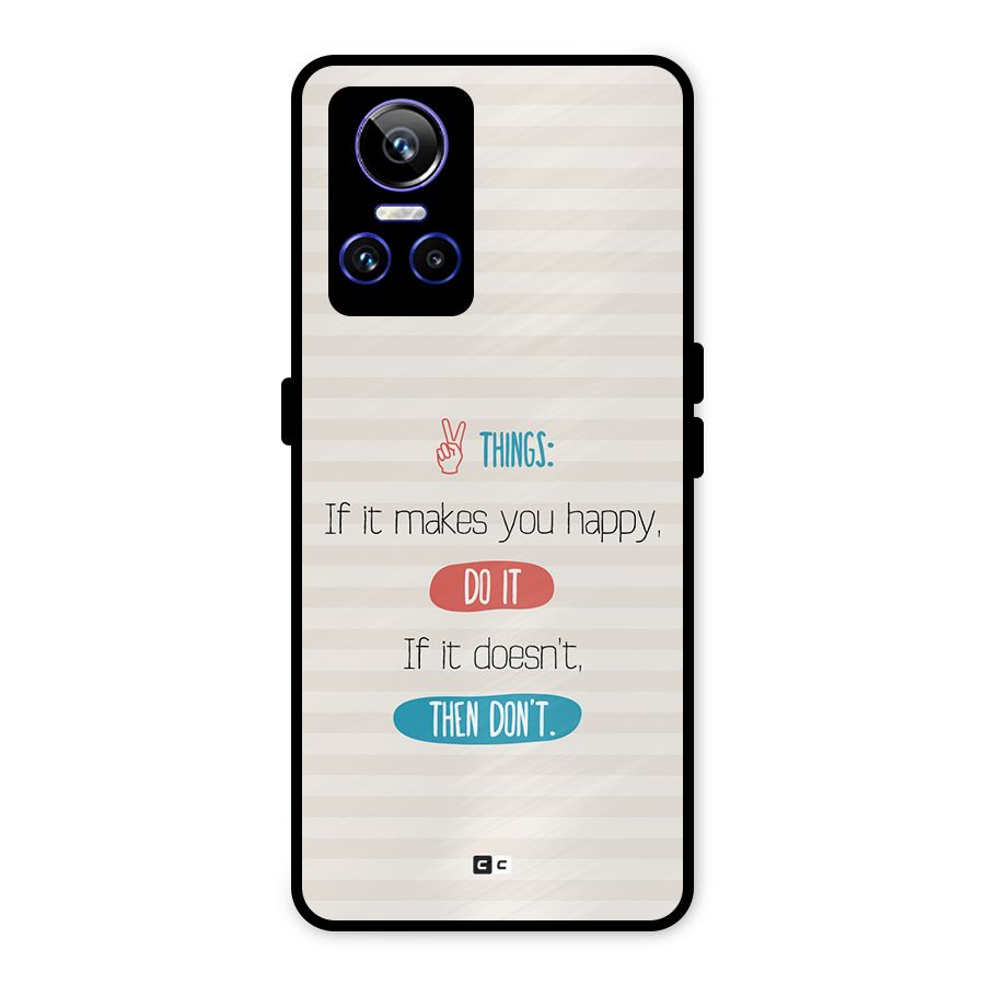 Think Then Metal Back Case for Realme GT Neo 3