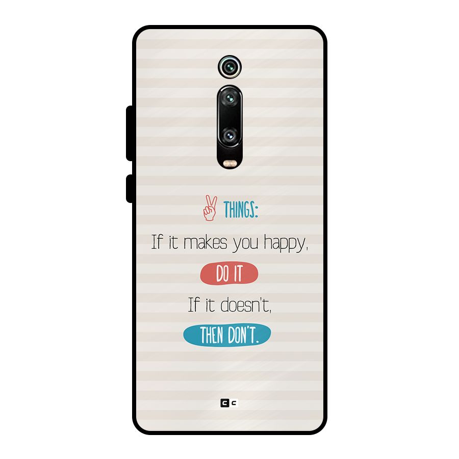 Think Then Metal Back Case for Redmi K20