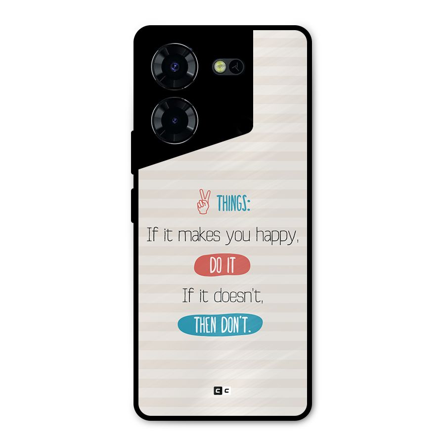 Think Then Metal Back Case for Tecno Pova 5 Pro 5G