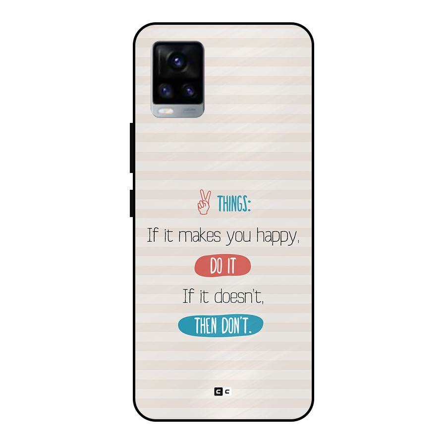 Think Then Metal Back Case for Vivo V20